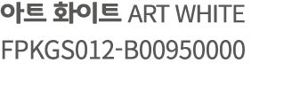 아트 화이트 ART WHITE FPKGS012 B00950000